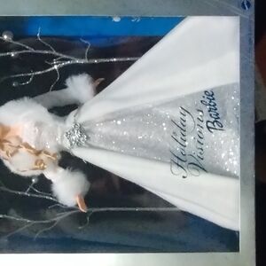 Holiday Visions Barbie Doll in White and Silver